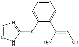 N'-hydroxy-2-(1H-1,2,4-triazol-5-ylsulfanyl)benzene-1-carboximidamide