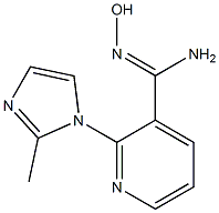N'-hydroxy-2-(2-methyl-1H-imidazol-1-yl)pyridine-3-carboximidamide Struktur