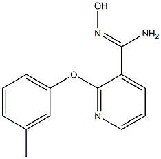 N'-hydroxy-2-(3-methylphenoxy)pyridine-3-carboximidamide Structure