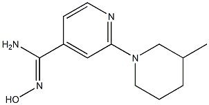 N'-hydroxy-2-(3-methylpiperidin-1-yl)pyridine-4-carboximidamide|