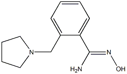 N'-hydroxy-2-(pyrrolidin-1-ylmethyl)benzenecarboximidamide Struktur