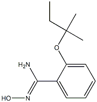 N'-hydroxy-2-[(2-methylbutan-2-yl)oxy]benzene-1-carboximidamide 结构式