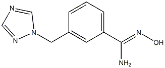 N'-hydroxy-3-(1H-1,2,4-triazol-1-ylmethyl)benzenecarboximidamide Structure
