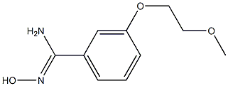 N'-hydroxy-3-(2-methoxyethoxy)benzenecarboximidamide,,结构式