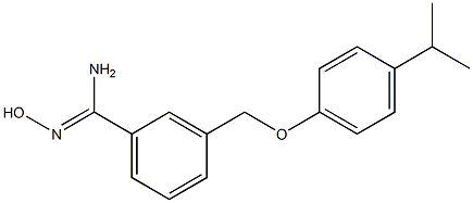 N'-hydroxy-3-[4-(propan-2-yl)phenoxymethyl]benzene-1-carboximidamide Structure