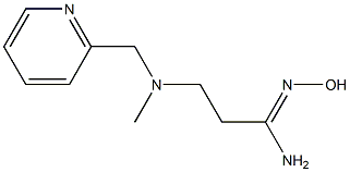 N'-hydroxy-3-[methyl(pyridin-2-ylmethyl)amino]propanimidamide Structure