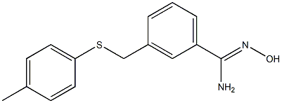 N'-hydroxy-3-{[(4-methylphenyl)sulfanyl]methyl}benzene-1-carboximidamide