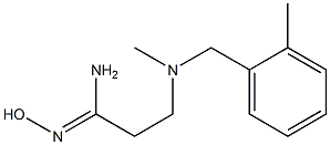 N'-hydroxy-3-{methyl[(2-methylphenyl)methyl]amino}propanimidamide