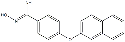 N'-hydroxy-4-(naphthalen-2-yloxy)benzene-1-carboximidamide Structure