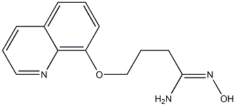 N'-hydroxy-4-(quinolin-8-yloxy)butanimidamide Structure