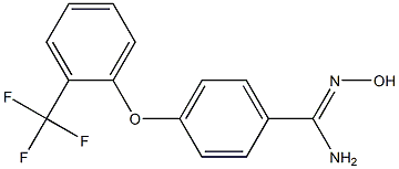 N'-hydroxy-4-[2-(trifluoromethyl)phenoxy]benzene-1-carboximidamide Structure