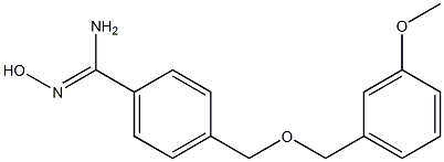 N'-hydroxy-4-{[(3-methoxybenzyl)oxy]methyl}benzenecarboximidamide Structure