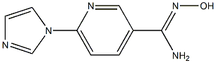 N'-hydroxy-6-(1H-imidazol-1-yl)pyridine-3-carboximidamide 结构式