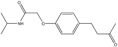 N-isopropyl-2-[4-(3-oxobutyl)phenoxy]acetamide,,结构式