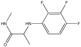 N-methyl-2-[(2,3,4-trifluorophenyl)amino]propanamide 化学構造式