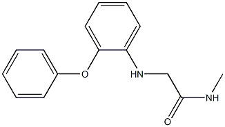 N-methyl-2-[(2-phenoxyphenyl)amino]acetamide 结构式