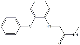 N-methyl-2-[(2-phenoxyphenyl)amino]acetamide,,结构式