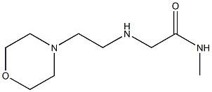 N-methyl-2-{[2-(morpholin-4-yl)ethyl]amino}acetamide 结构式