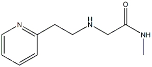 N-methyl-2-{[2-(pyridin-2-yl)ethyl]amino}acetamide Structure