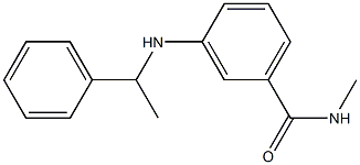 N-methyl-3-[(1-phenylethyl)amino]benzamide Structure