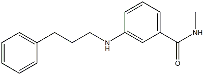 N-methyl-3-[(3-phenylpropyl)amino]benzamide Structure