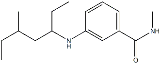 N-methyl-3-[(5-methylheptan-3-yl)amino]benzamide Struktur