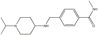 N-methyl-4-({[1-(propan-2-yl)piperidin-4-yl]amino}methyl)benzamide,,结构式