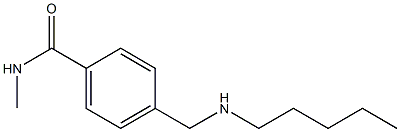 N-methyl-4-[(pentylamino)methyl]benzamide Structure