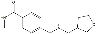 N-methyl-4-{[(oxolan-3-ylmethyl)amino]methyl}benzamide 结构式