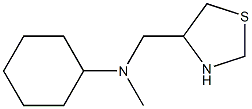 N-methyl-N-(1,3-thiazolidin-4-ylmethyl)cyclohexanamine Struktur