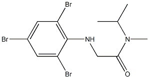 N-methyl-N-(propan-2-yl)-2-[(2,4,6-tribromophenyl)amino]acetamide Structure