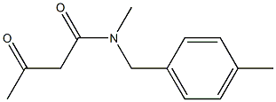  N-methyl-N-[(4-methylphenyl)methyl]-3-oxobutanamide