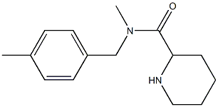 N-methyl-N-[(4-methylphenyl)methyl]piperidine-2-carboxamide Structure