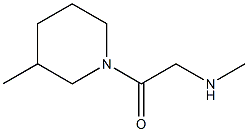 N-methyl-N-[2-(3-methylpiperidin-1-yl)-2-oxoethyl]amine Structure