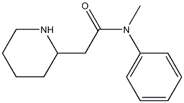 N-methyl-N-phenyl-2-(piperidin-2-yl)acetamide Structure