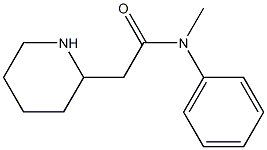 N-methyl-N-phenyl-2-(piperidin-2-yl)acetamide 结构式