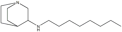 N-octyl-1-azabicyclo[2.2.2]octan-3-amine 化学構造式