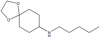 N-pentyl-1,4-dioxaspiro[4.5]decan-8-amine Struktur