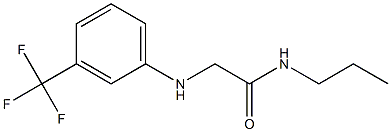 N-propyl-2-{[3-(trifluoromethyl)phenyl]amino}acetamide Struktur