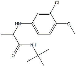 N-tert-butyl-2-[(3-chloro-4-methoxyphenyl)amino]propanamide