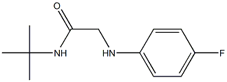 N-tert-butyl-2-[(4-fluorophenyl)amino]acetamide Structure