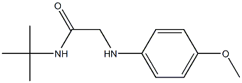 N-tert-butyl-2-[(4-methoxyphenyl)amino]acetamide Structure