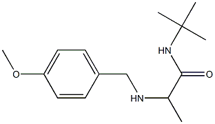 N-tert-butyl-2-{[(4-methoxyphenyl)methyl]amino}propanamide Structure