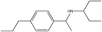 pentan-3-yl[1-(4-propylphenyl)ethyl]amine Struktur