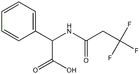 phenyl[(3,3,3-trifluoropropanoyl)amino]acetic acid Struktur