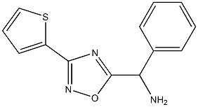 phenyl[3-(thiophen-2-yl)-1,2,4-oxadiazol-5-yl]methanamine 化学構造式