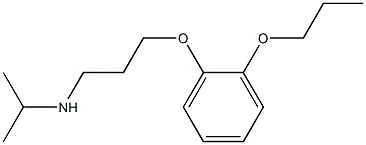 propan-2-yl[3-(2-propoxyphenoxy)propyl]amine Struktur