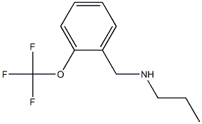 propyl({[2-(trifluoromethoxy)phenyl]methyl})amine Structure