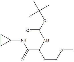 tert-butyl 1-[(cyclopropylamino)carbonyl]-3-(methylthio)propylcarbamate Structure