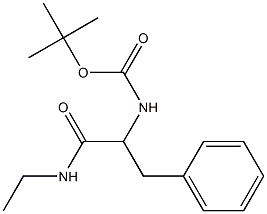 tert-butyl 1-benzyl-2-(ethylamino)-2-oxoethylcarbamate,,结构式